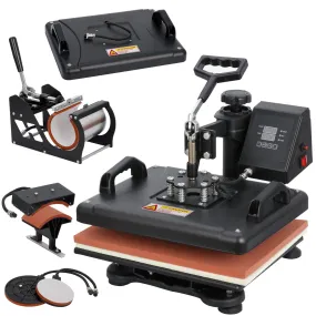 ZENY™ Heat Press/Transfer Machine w/Digital LED Display 5-in-1 Printer